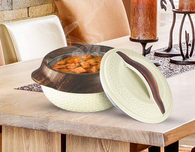 MILTON Stainless Steel Casserole - 1370ml, Ivory