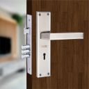 Milton Stainless Steel Mortise Lock Set with Two Tone Finish, MSS-491 Model, Door Hardware with Keys and Lock Body