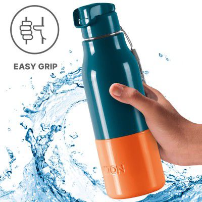 Milton Steel Sprint 600 Insulated Inner Stainless Steel Hot or Cold Water Bottle, 510 ml, Blue 
