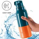 Milton Steel Sprint 600 Insulated Inner Stainless Steel Hot or Cold Water Bottle, 510 ml, Blue ...