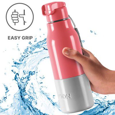 Milton Steel Sprint 600 Insulated Inner Stainless Steel Water Bottle, 510 ml, Pink 