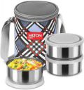 MILTON steel treat 3 blue 840 ml 3 Containers Lunch Box (840 ml, Thermoware)...