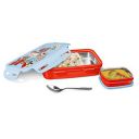 MILTON Steely Prime Insulated Inner Stainless Steel Big Tiffin Box - 500 Ml, with Inner Container,100 Ml & Spoon, Red...