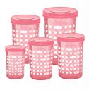 MILTON Storex Set of 5 Plastic Storage Jars & Containers (500ml, 750ml,1L, 1.5L & 2L)...