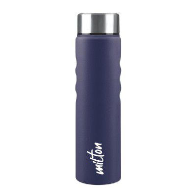 MILTON Stream 1000 Stainless Steel Water Bottle - 1000 ml I Dark Blue