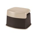 MILTON Swish Plastic Stool, Brown | Bathroom | Kitchen | Home | Stool for Sitting | Comfort Seating | BPA Free | Easy to Carry | Recyclable...