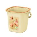 Milton Swish Square Plastic Bucket with Handle, 16 litres, Brown | Home | Bathing | Storage | Bathroom | Multipurpose | Easy to Carry...