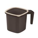 MILTON Swish Square Plastic Mug, 1000 ml, Brown ...