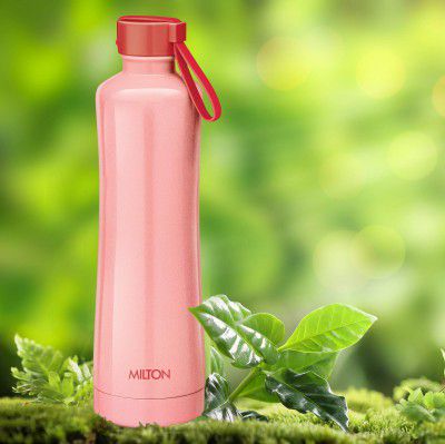 MILTON Tiara-900 Stainless Steel Bottle, (750ml, Pink), Set of 1