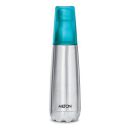 Milton Vertex-1000 Thermosteel Water Bottle with Blue Cap, 1 Litre, Silver...