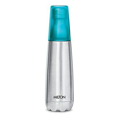 Milton Vertex 750 Thermosteel Water Bottle with Unbreakable Plastic Tumbler, 700 ml, Blue