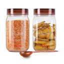 Milton Vintage Airtight Containers with Spoons for Kitchen Storage, Set of 2...