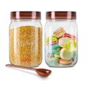 MILTON Vintage Airtight Containers with Spoons for Kitchen Storage, Set of 2 (1.5 Litres each)...