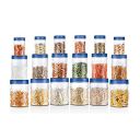 MILTON Vitro Plastic Pet Storage Jar and Container, Set of 18, Blue...