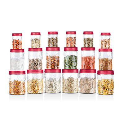 Milton Vitro Plastic Pet Storage Jar and Container, Set of 18