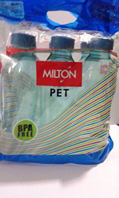 Milton Water Bottle Oscar 1 Liter 6 Piece (Color May Vary, Plastic)