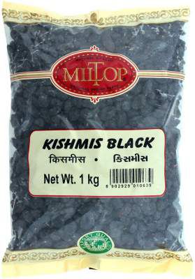 Miltop Premium Black Kishmish Raisin Kali Draksh 1kg