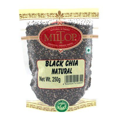 Miltop Unroasted Black Chia Seeds, 250g