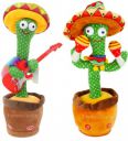 FAMOUS QUALITY Mimicry Toy Cactus with Lights and Music - Repeat and Record Whatever You say, Wiggles with Music - Interactive Toy for Kids...