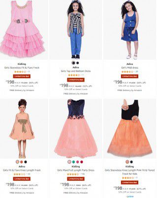 Min 80% Off On Kid’s Clothing Starts ₹198