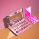 MINARA All in one Makeup Kit 18 color Eyeshadow (Rose) with 5 Makeup Brushes (Pink)...