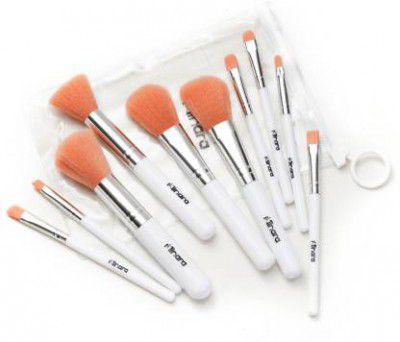 MINARA Makeup Brush Applicator Set of 10 with Pouch  (Pack of 10)