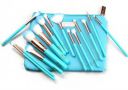 MINARA Makeup Brush Applicator Set of 15 with Premium Leather Pouch  (Pack of 15)...