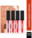 MINARA Matte Liquid Lipstick Pack of 4 - Forever Reds (Brown, 18 ml)...