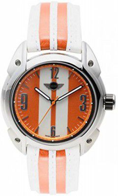 MINI Analog Orange White Dial Men's Watch-MINI84E