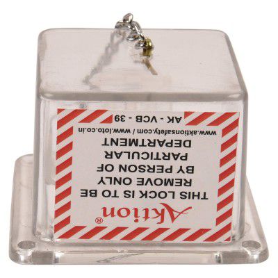 Mini Electrical Panel Lockout AK-VCB-39A Lock and hold, White (Pack of 2)