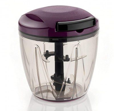 Mini Handy and Compact Chopper with 3 Blades (Purple, 400 ml)