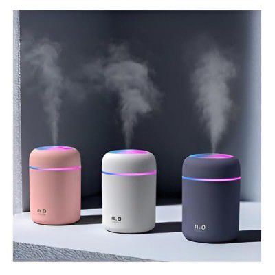Mini Humidifier with LED Light, Cylindrical Mist Diffuser, Compact Tabletop Design (pack of 1)