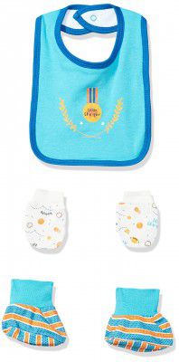 MINI KLUB Baby Boys Regular fit Overalls (92IEBAS425_Multi_NB) Multicolour