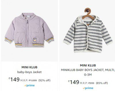 MINI KLUB Kids Winter Wear Clothing Starts ₹149