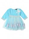 mini mama Girls Satin A-Line Midi Special Occasion Dress...