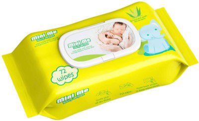 Mini Me Soft Cleansing Baby Wipes with Aloe Vera & Vitamin E -72 Wipes Pack Of 1