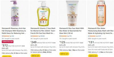 UP TO 60% OFF | Mamaearth Personal Care Product