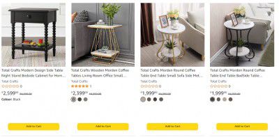 Minimum 50% Off On Table & Get Extra 50% Off Via Coupon