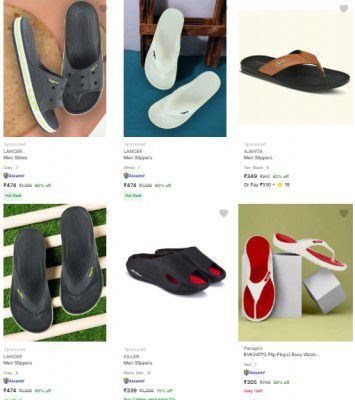 Minimum 50% OFF | Paragon Mens Slippers & Flip Flops