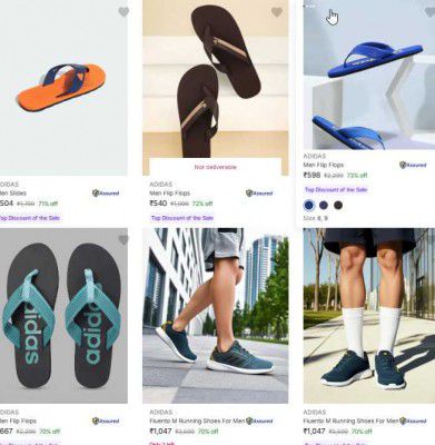 MInimum 70% OFF | ADIDAS Men’s Slippers & Flip Flop