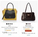 Minimum 80% off on Top Brand Women's Handbags...