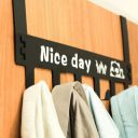 MiniPy Heavy Duty CarbonMetal Over Door Hanger for Cloths...