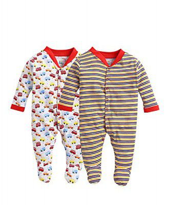 MINITATU Boys Cotton Full Sleeve Sleepsuit
