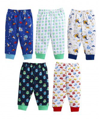 MINITATU Multicolor Kids Pajamas Pack of 5