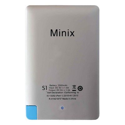 Minix 2500 mAh Power Bank S1 Silver