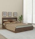 Mintwud from Pepperfry By Hestia Queen Size Bed in Walnut Finish...