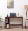 Mintwud from Pepperfry by Kenny Writing Table in Planked Walnut Finish...