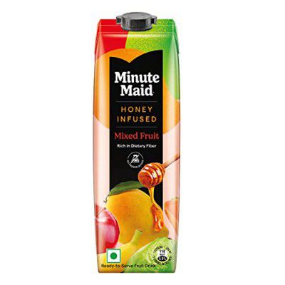 Minute Maid® Honey Infused Mixed Fruit Juice | Ready-to-Serve Fruit Drink | Rich in Dietary Fiber | Mixed Fruit Drink with No Preservatives | 1 L