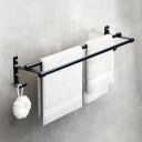MIORAH Bathroom 24 Inch Aero Space Aluminum Towel Hanger for Wall...