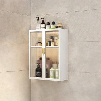 MIORAH Bathroom Storage Cabinet | Bathroom Accessories Set, Washroom Organiser Cabinet | Pack of 1